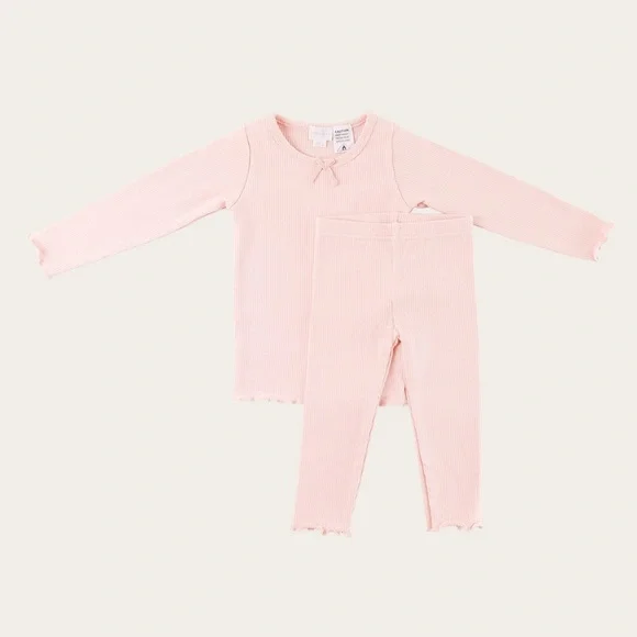 jamie kay peach blossom pajama set 6-12 months - Picture 4 of 4